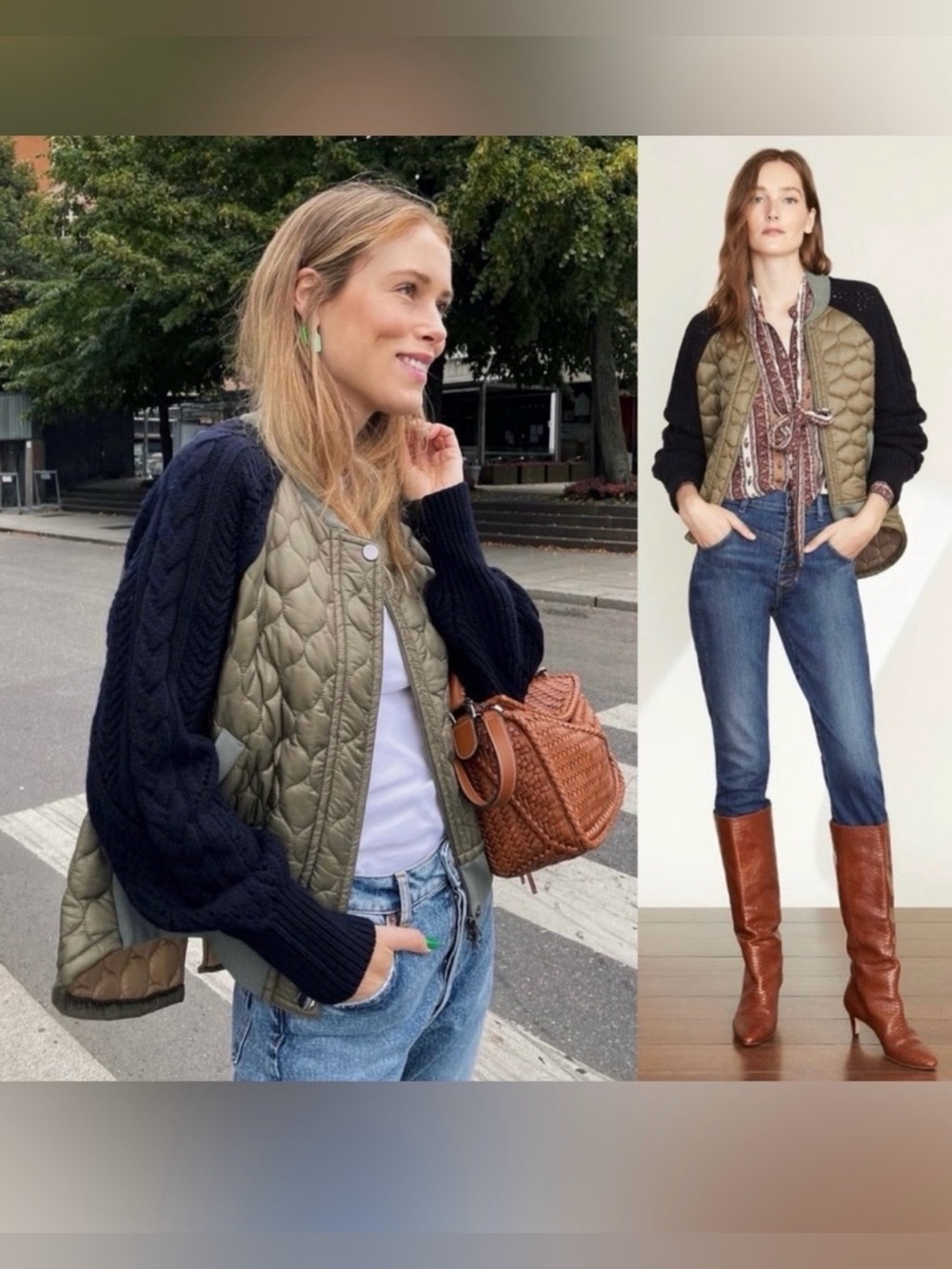 Veronica Beard Marjeti Mixed Media Bomber Jacket Size XS Fall Coat